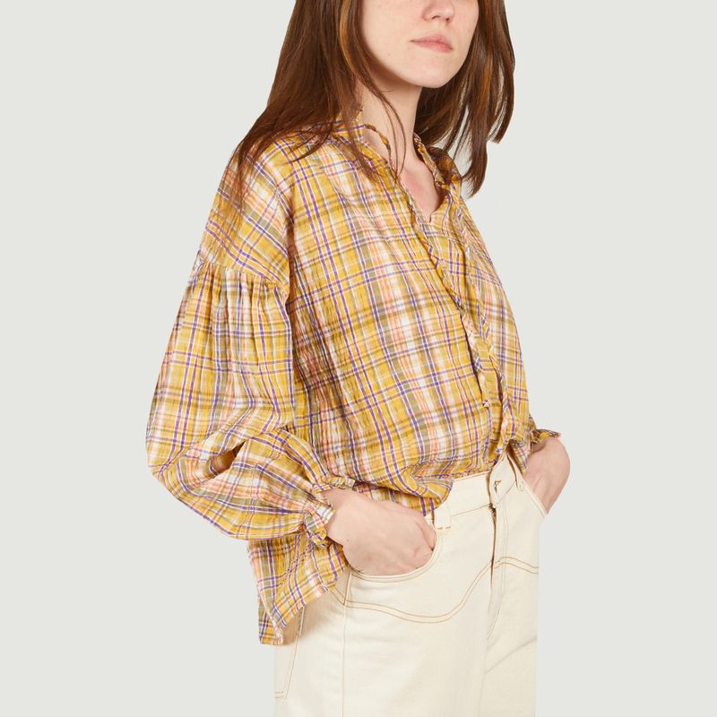 Blouse oversize à carreaux Olivia Andrea - The new society