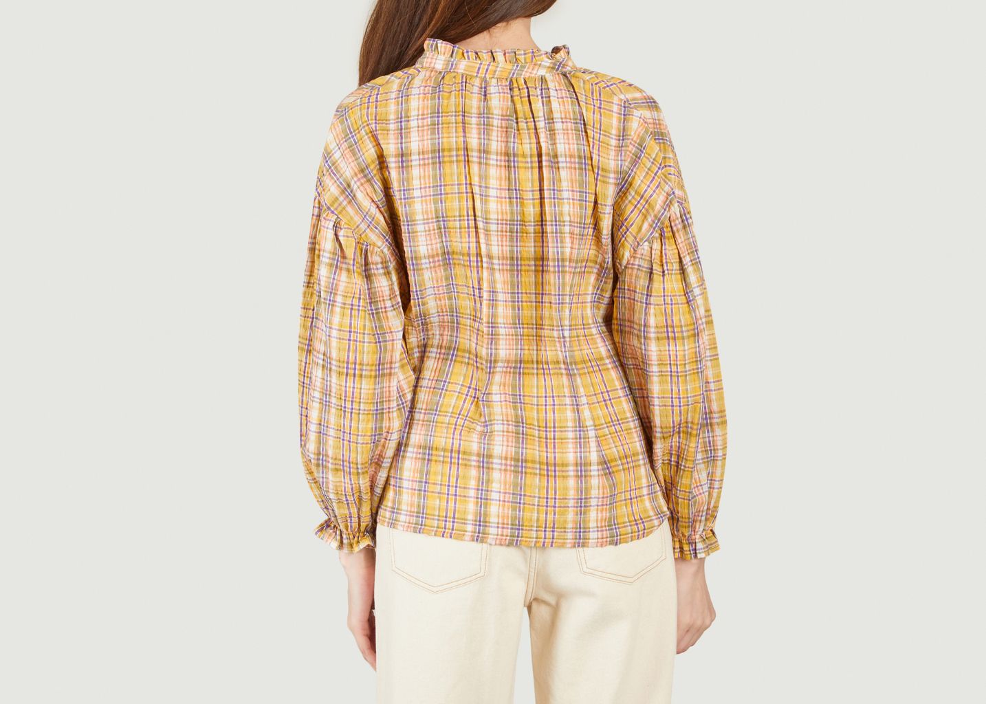 Blouse oversize à carreaux Olivia Andrea - The new society