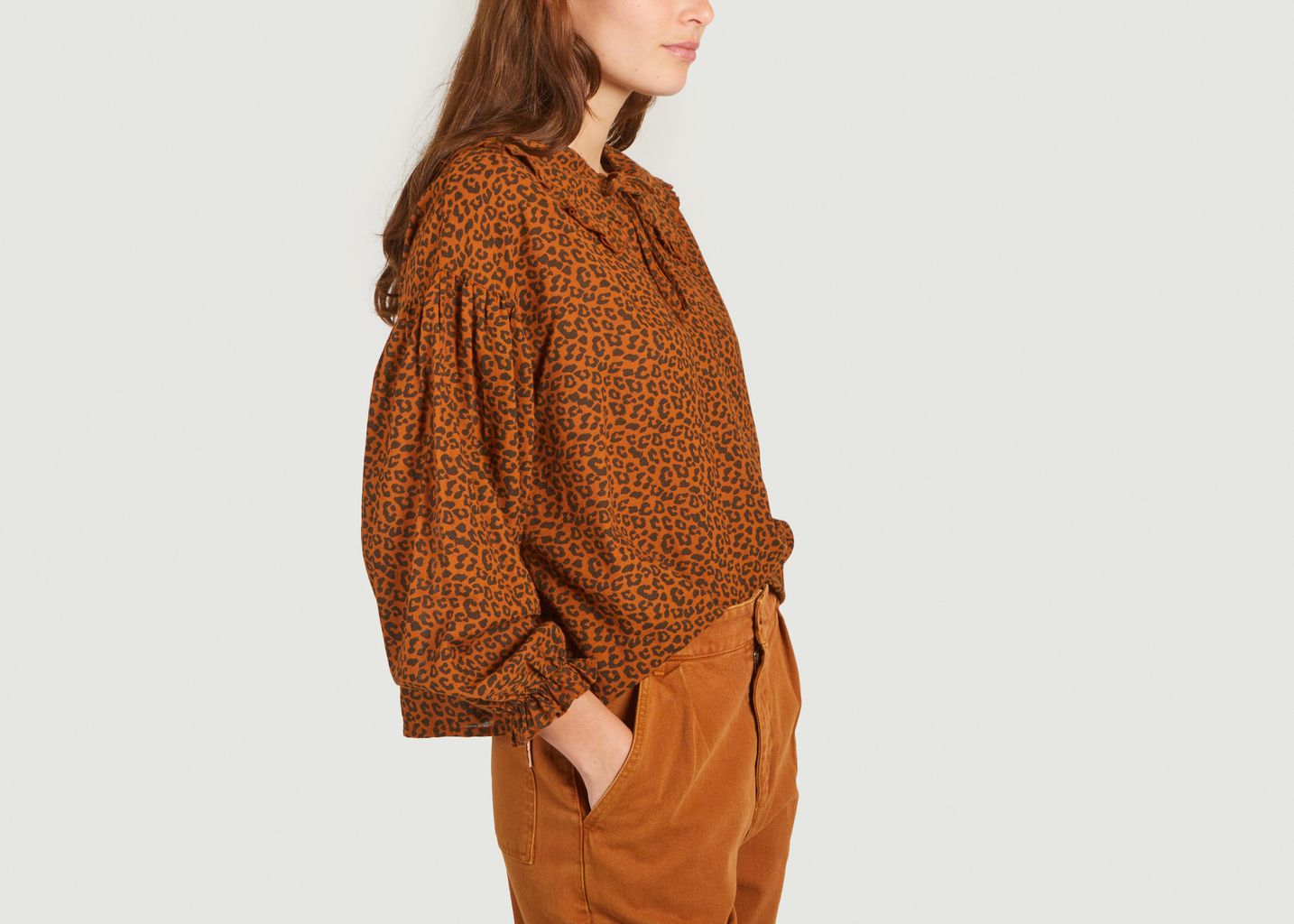 Oversized leopard print blouse Federica - The new society
