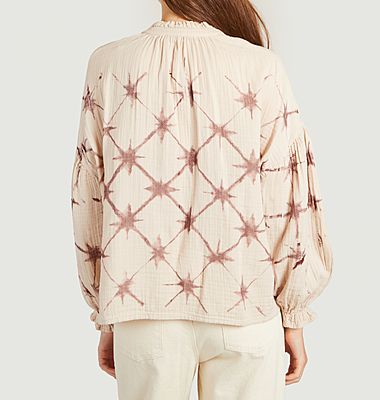 Olivia oversized blouse with star pattern