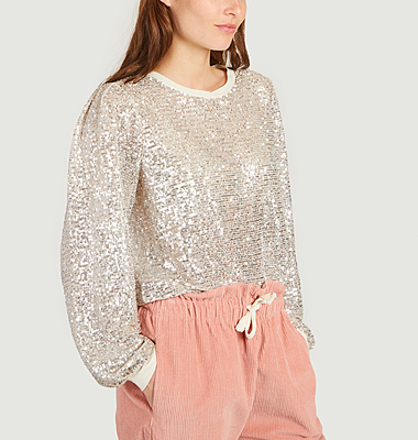 Galaxy Long Sleeve Sequin Top
