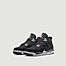 Air Jordan 4 Black Canvas Sneakers - Nike
