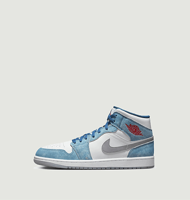 Air Jordan 1 Mid French Blue Fire Red