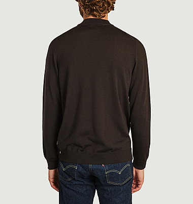 Martin merino wool funnel neck sweater