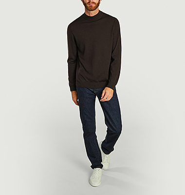 Martin merino wool funnel neck sweater