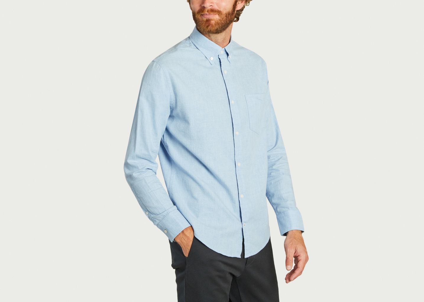 Chemise droite en coton Levon - NN07
