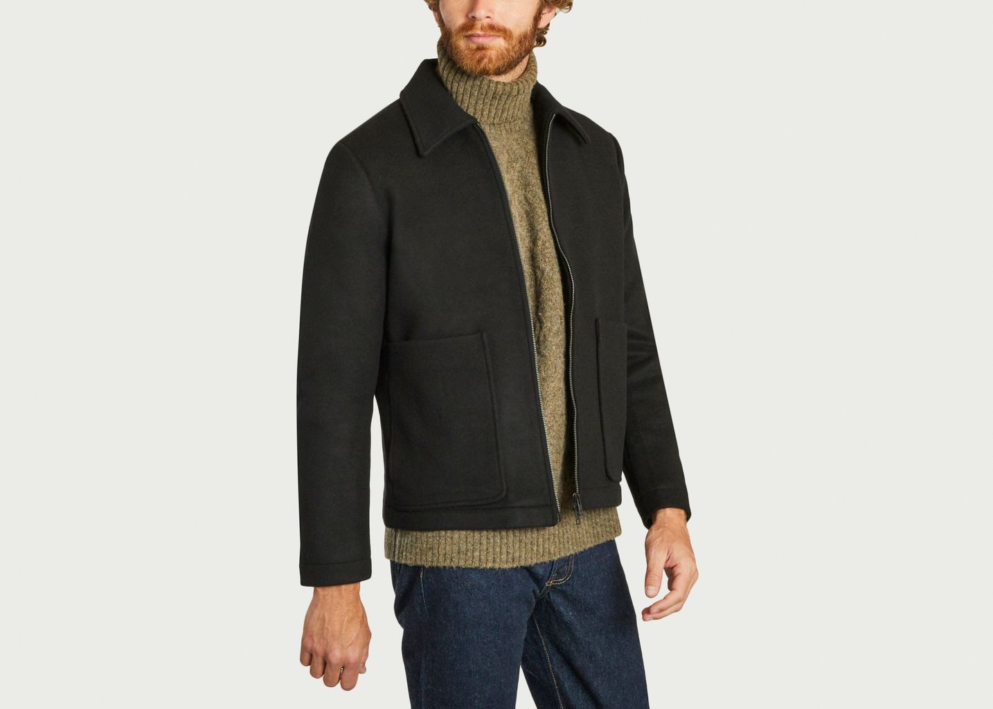 Veste zippée en lainage Gael - NN07