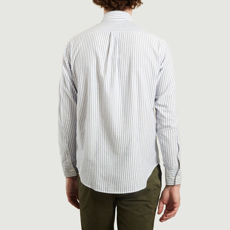 Chemise Rayée En Coton Oxford Levon - NN07