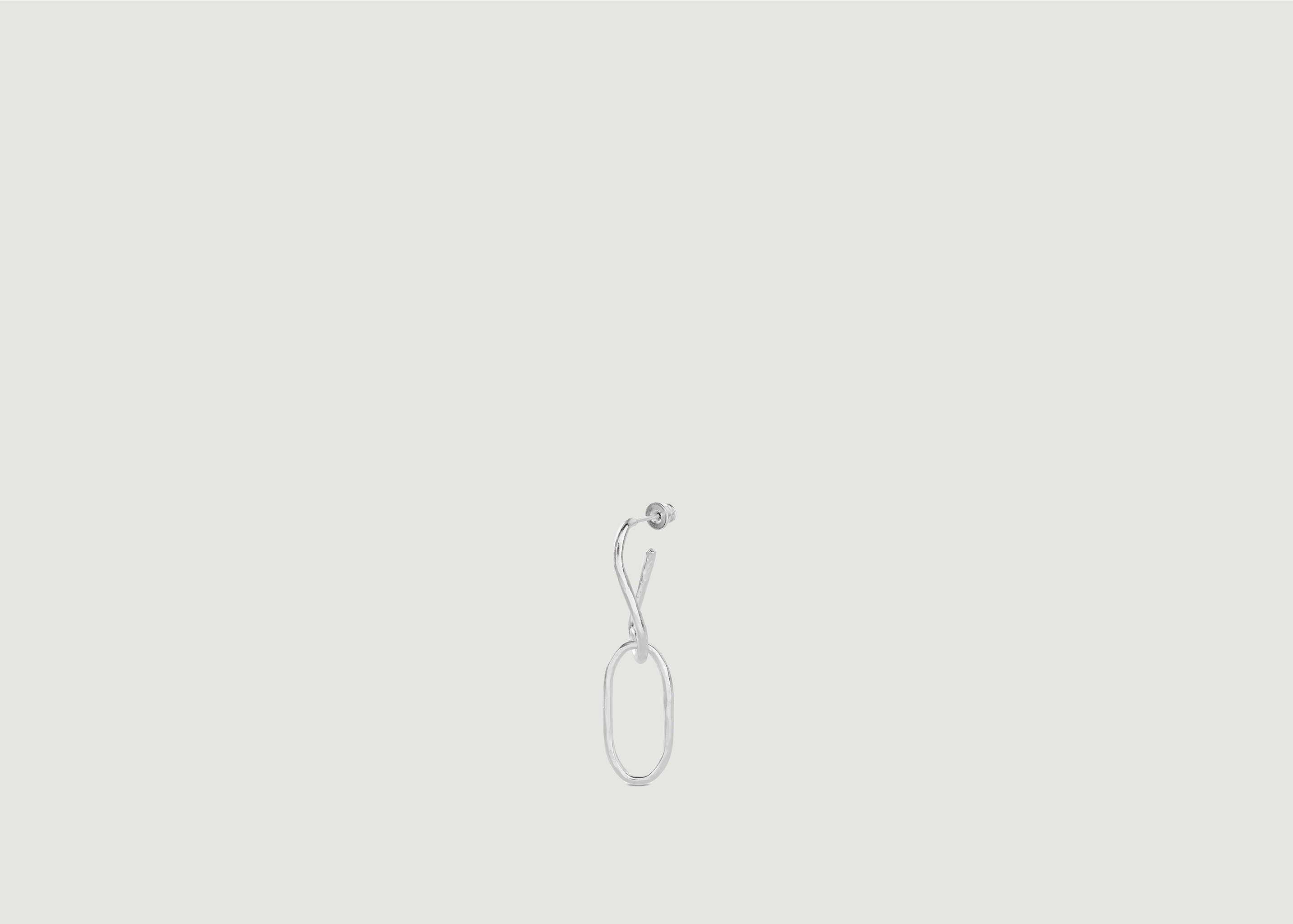 Hammered Chain 2 Links Earring - NO MORE