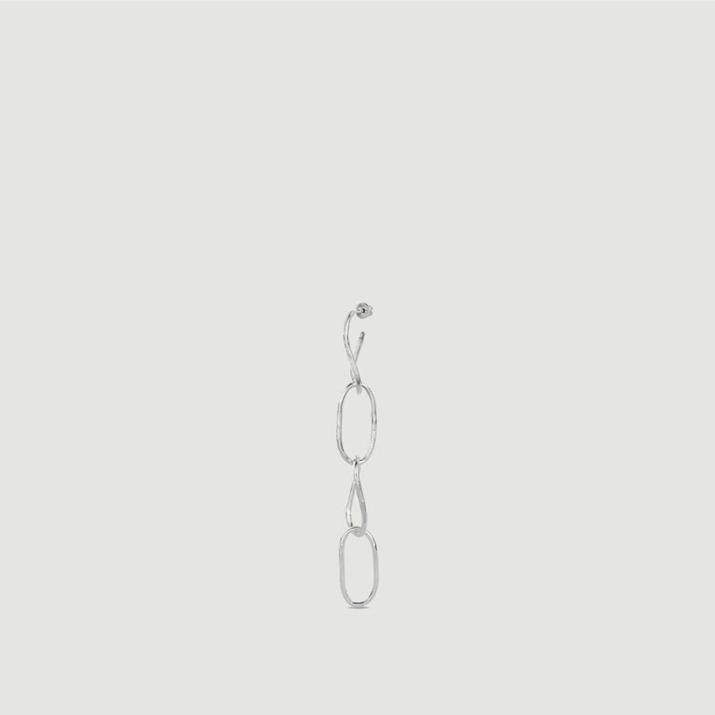 Hammered Chain 4 Links Earring - NO MORE