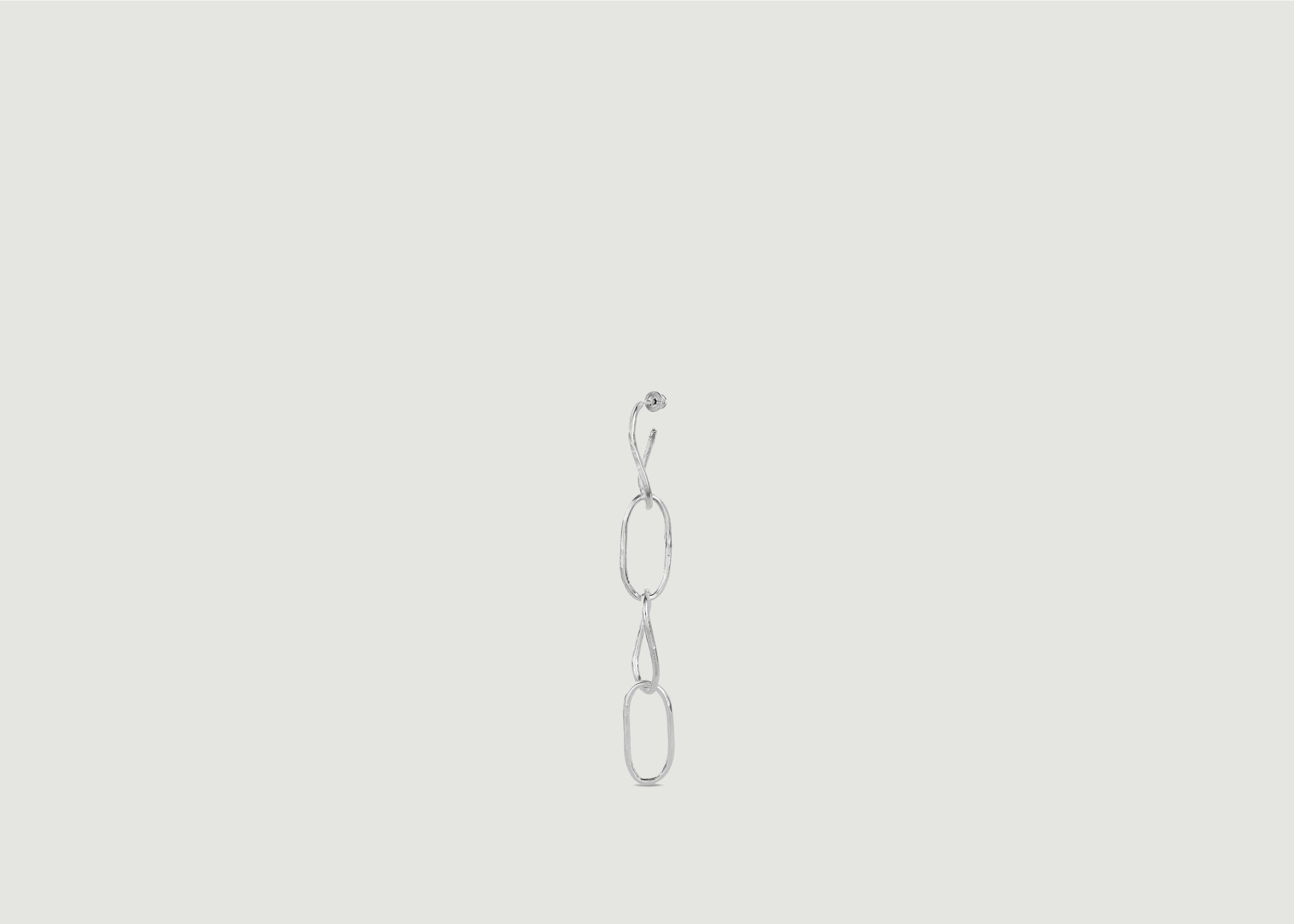 Hammered Chain 4 Links Earring - NO MORE