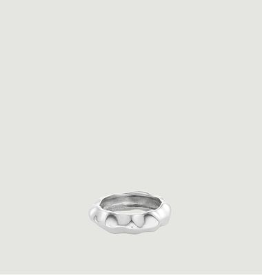 Bulky Vertex Ring Silver