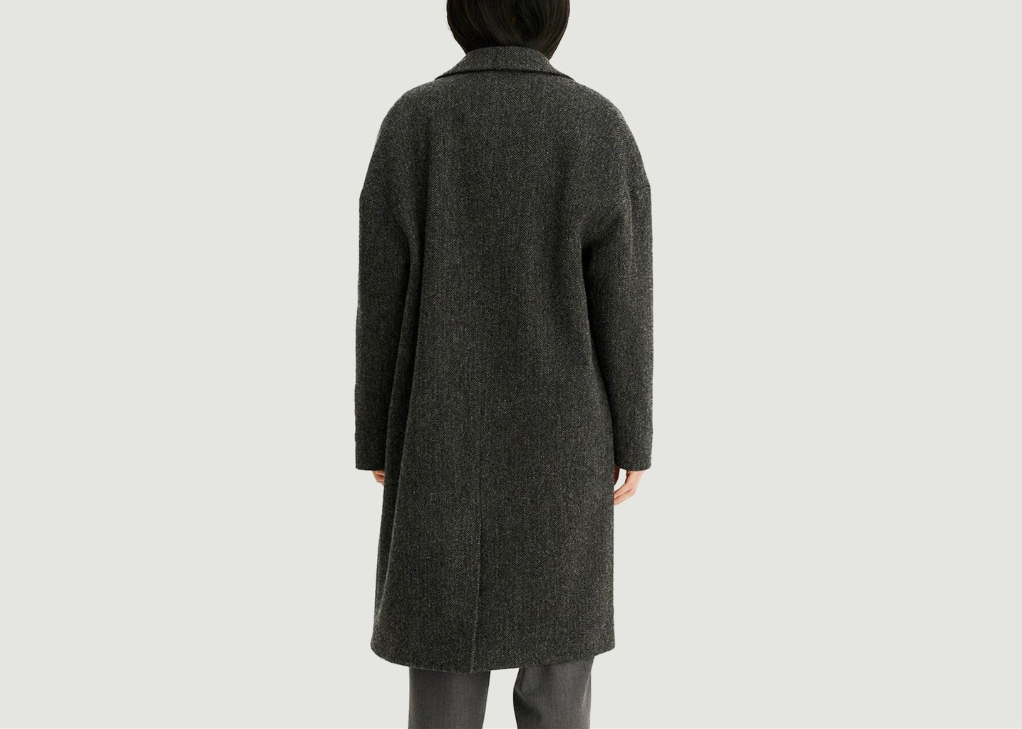 Genoa Herringbone Coat - noyoco