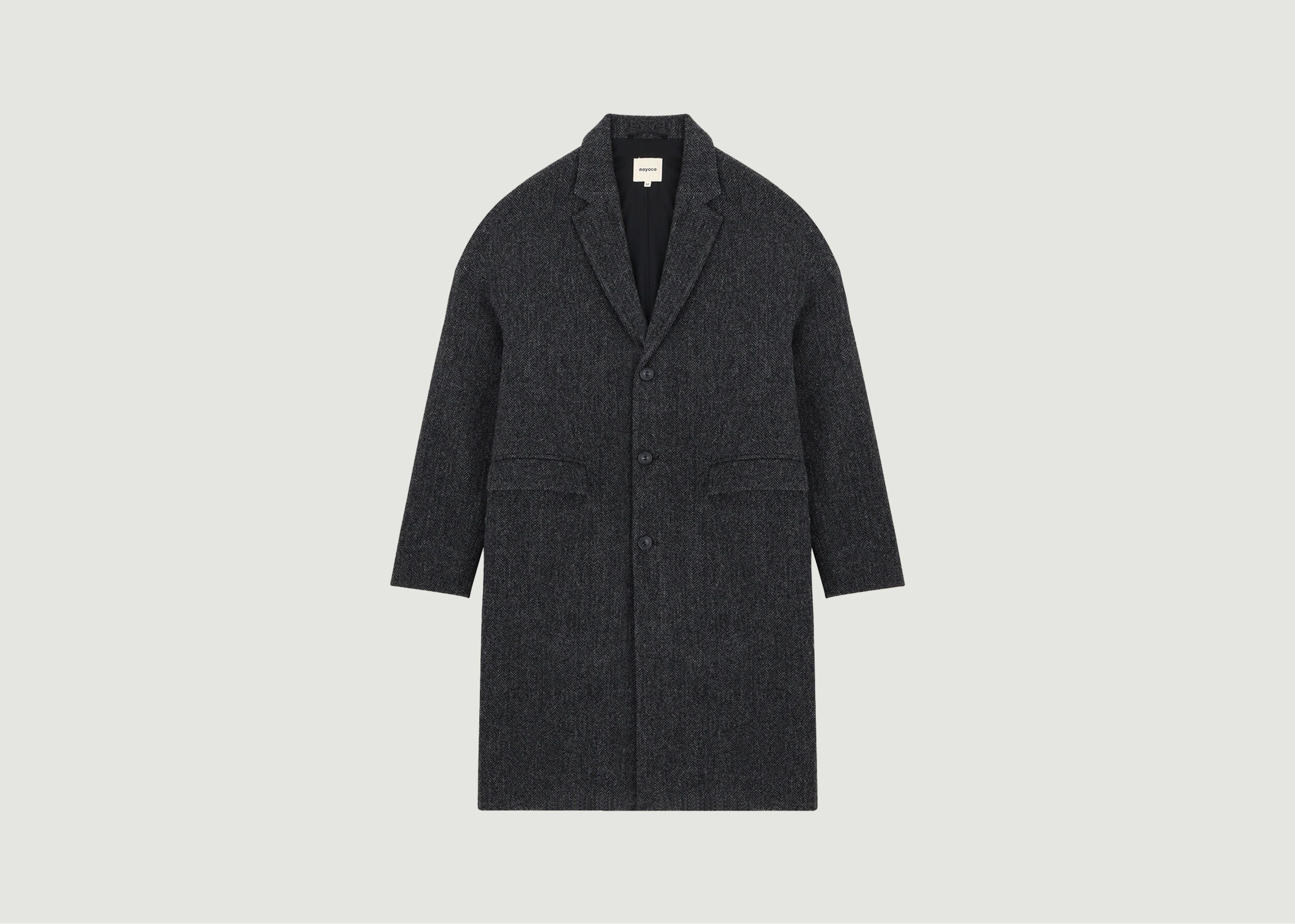 Genoa Herringbone Coat - noyoco