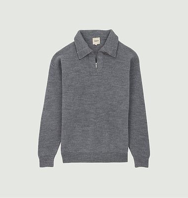 Jasper trucker-neck sweater in organic wool