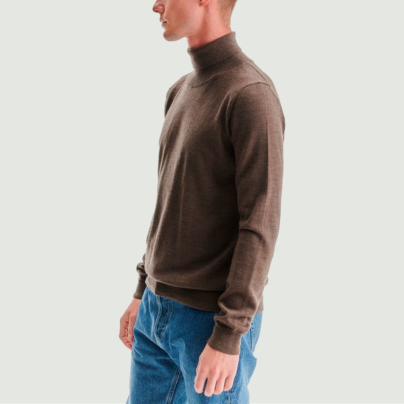 Bergen merino wool turtleneck sweater - noyoco