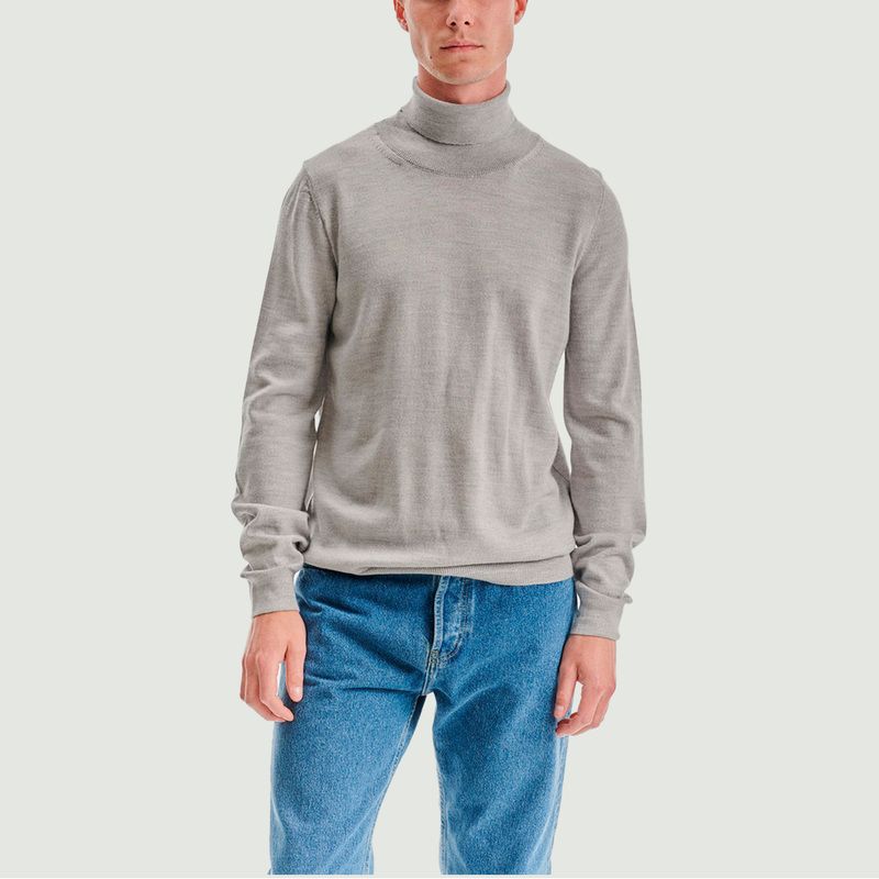 Bergen merino wool turtleneck sweater - noyoco