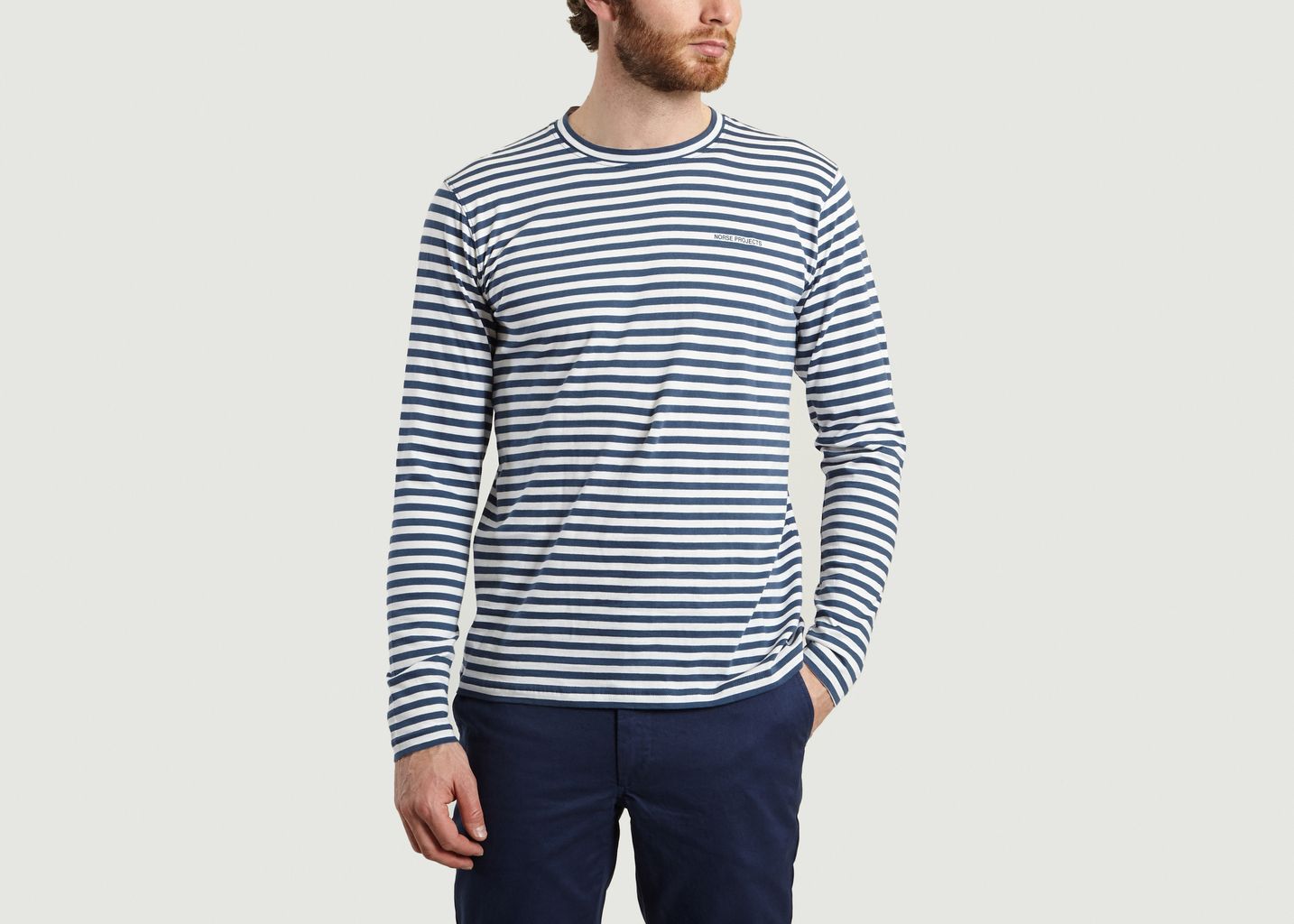 Tshirt James Logo Stripe - Norse Projects