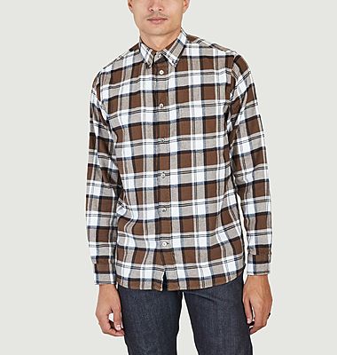 Anton's brushed flannel check shirt 