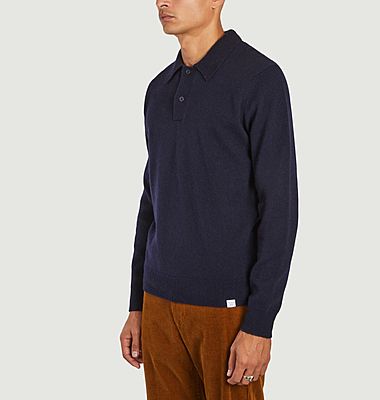Marco polo shirt in lambswool