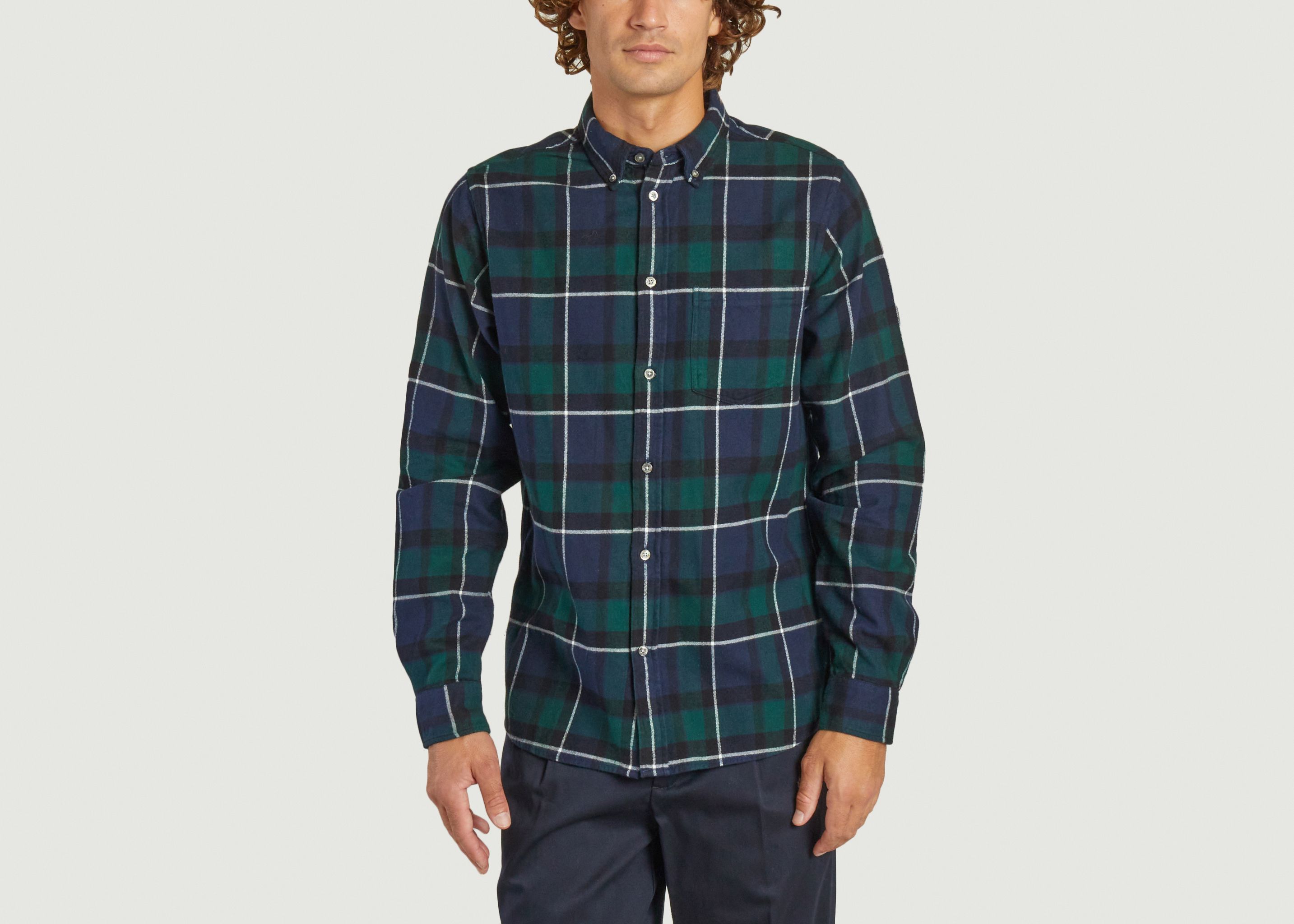 Anton's brushed flannel check shirt  - Norse Projects