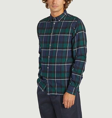 Anton's brushed flannel check shirt 