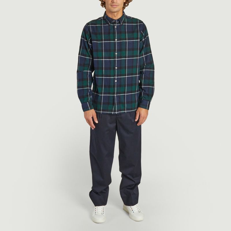 Anton's brushed flannel check shirt  - Norse Projects