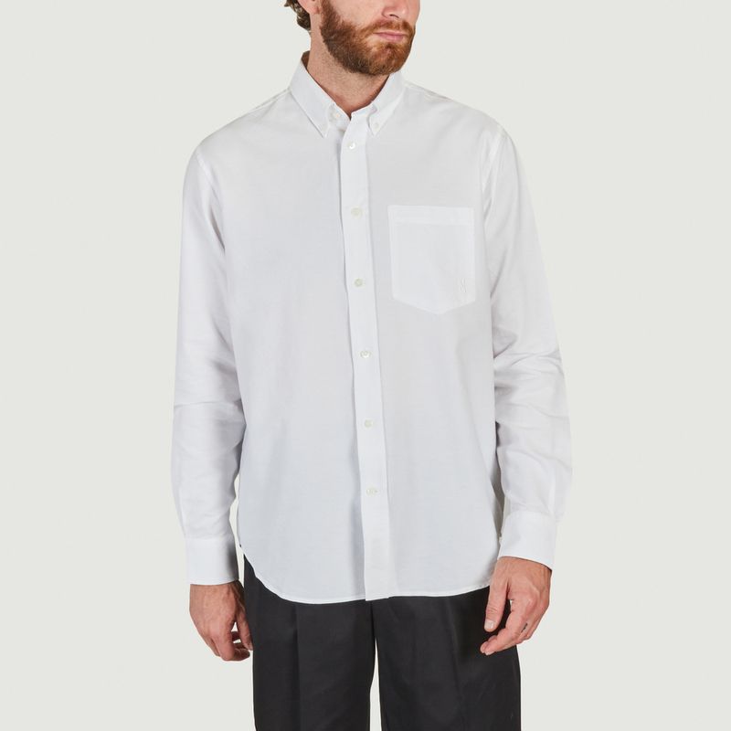 Algot Oxford Monogram Shirt - Norse Projects