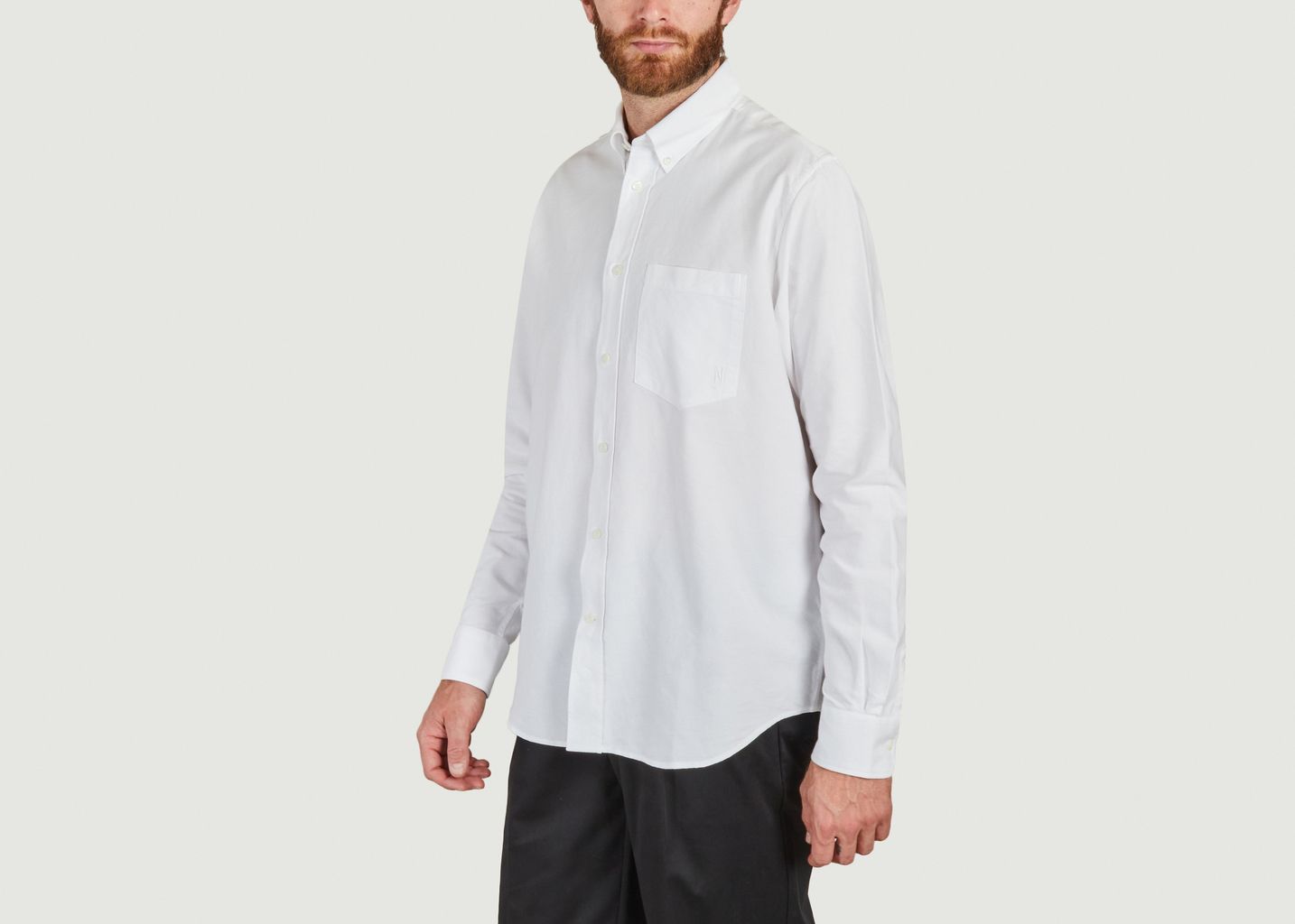 Hemd Algot Oxford Monogram - Norse Projects