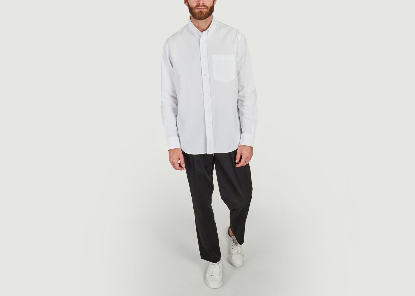 Algot Oxford Monogram Shirt - Norse Projects