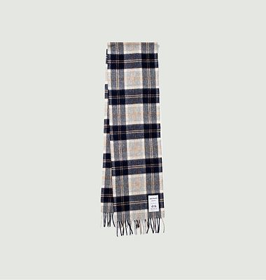 Wool plaid scarf