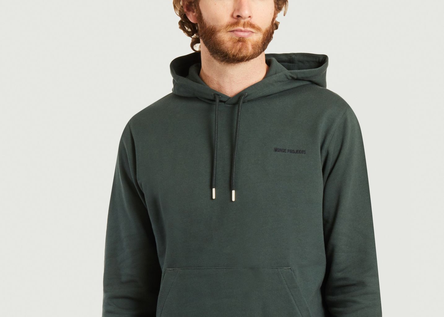 Hoodie Vagn Vert Fonce Norse Projects L Exception