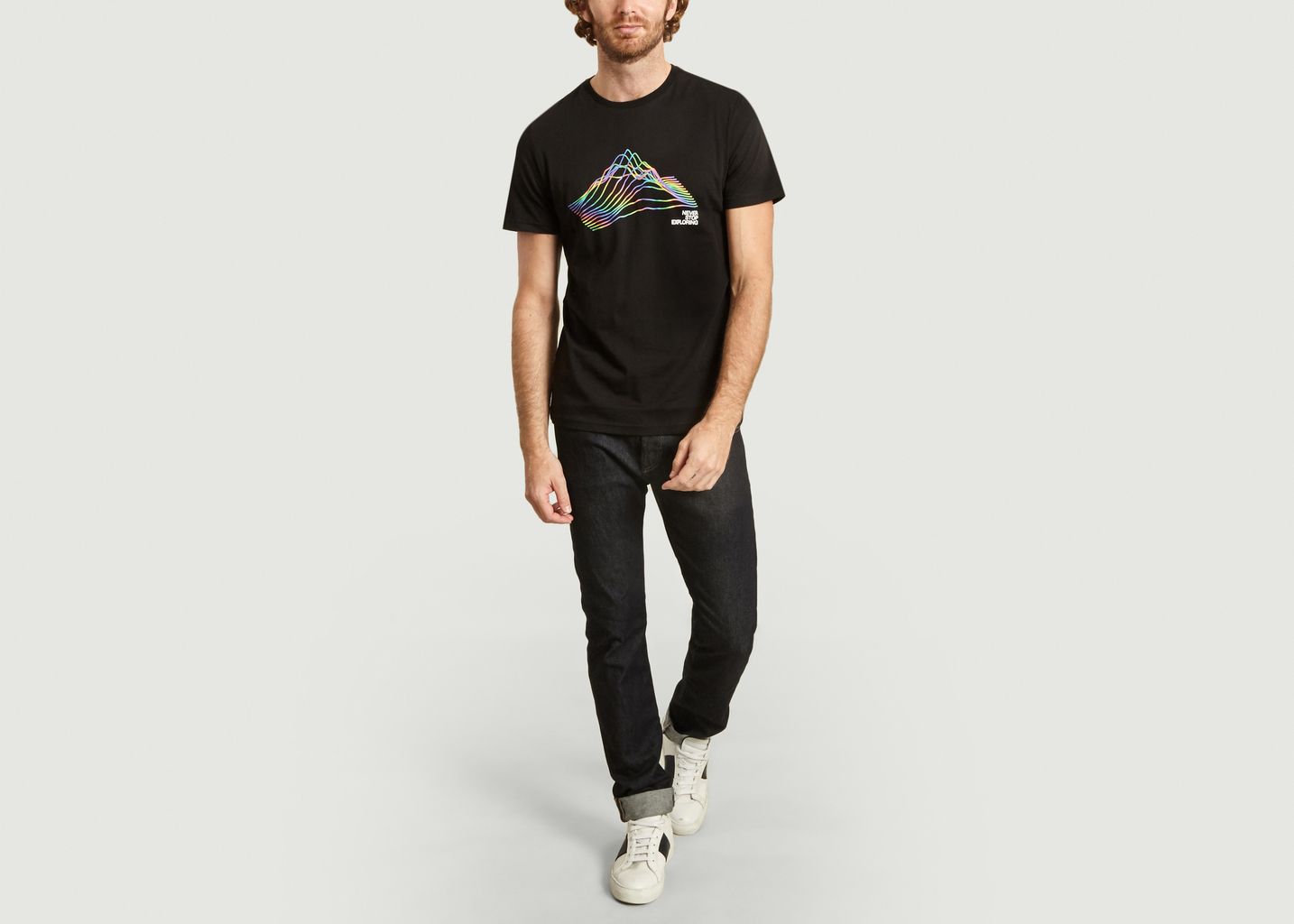 black rainbow tshirt