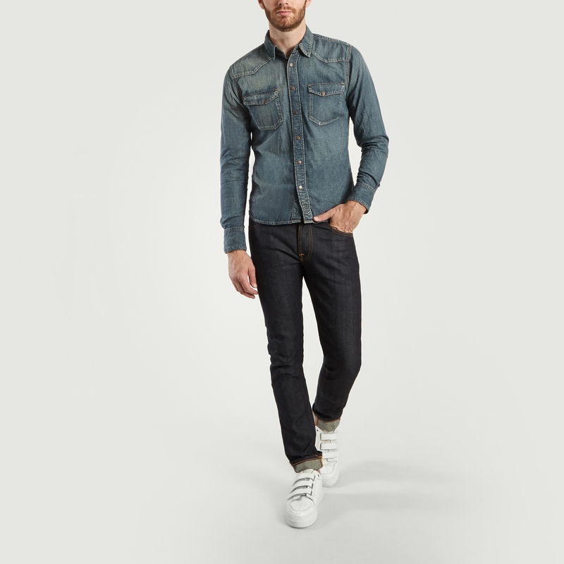 nudie jonis denim shirt