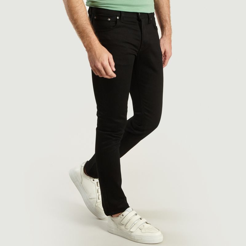 nudie grim tim black jeans