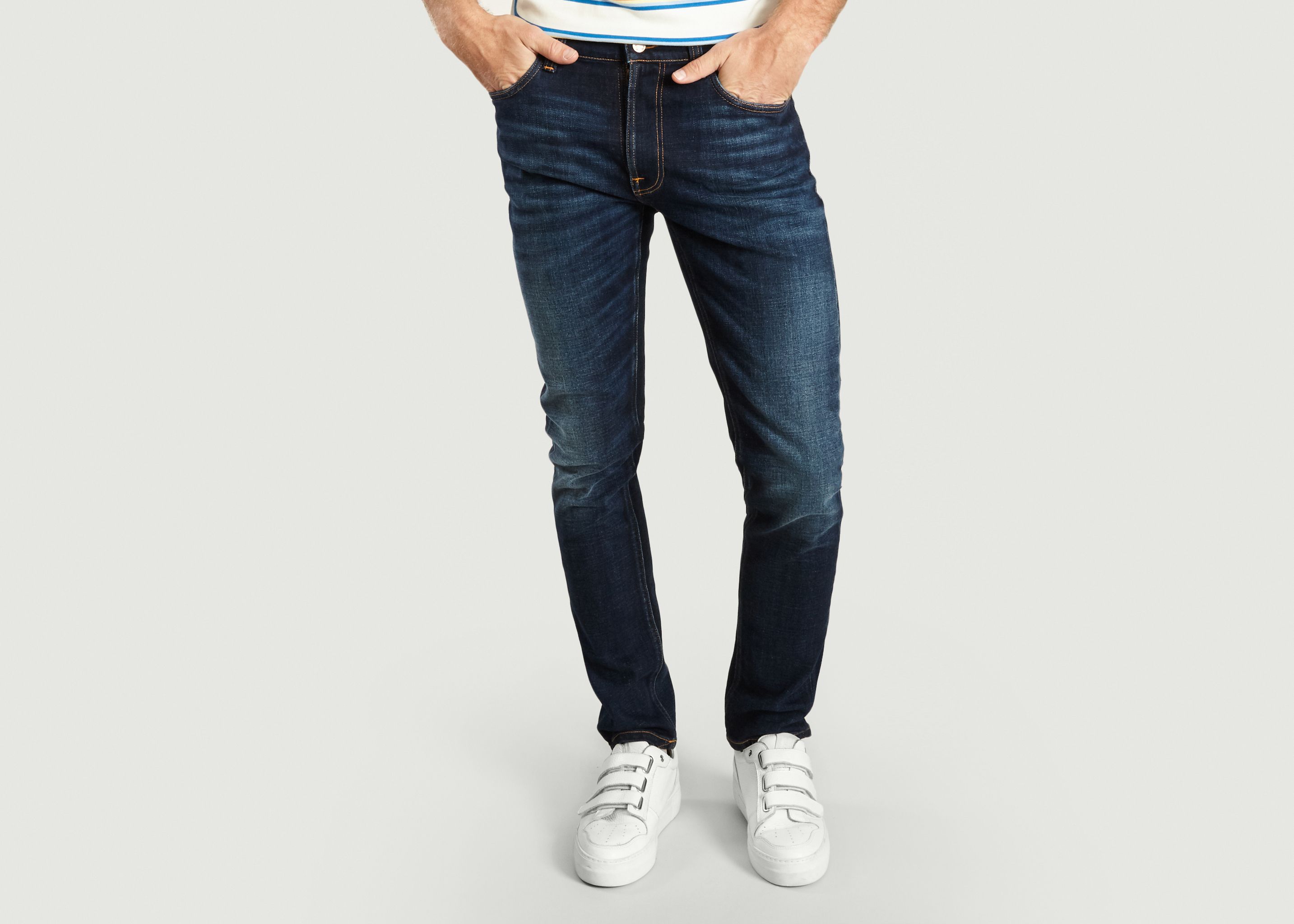 nudie jeans lean dean dark deep worn
