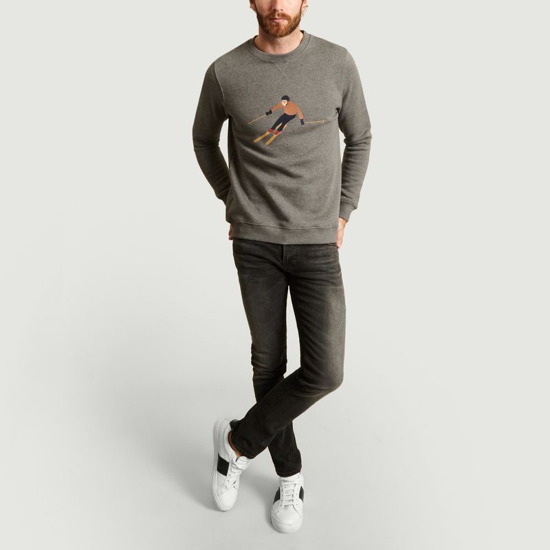Jean Grim Tim Slim Concret Black - Nudie Jeans
