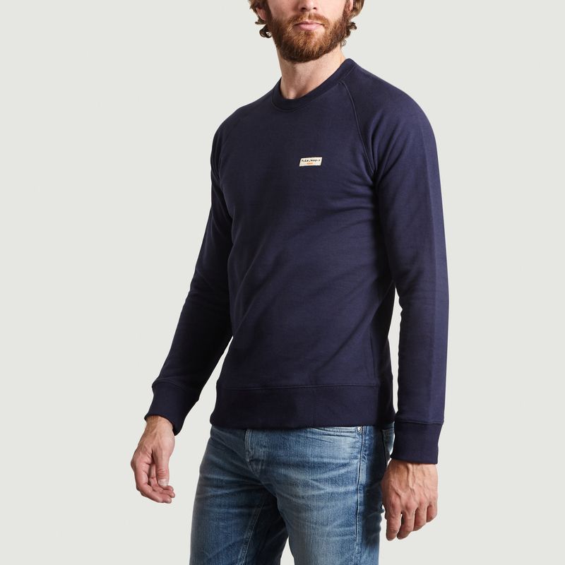 Samuel Sweatshirt Navy Blue Nudie Jeans 