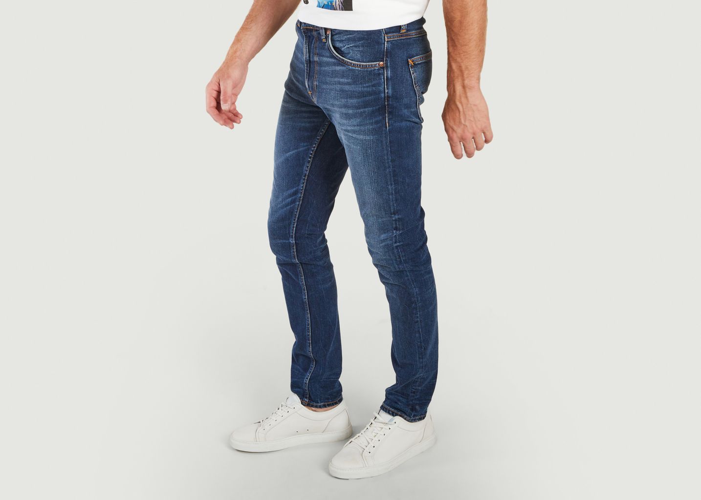 Jean Lean Dean Worn Indigofera - Nudie Jeans
