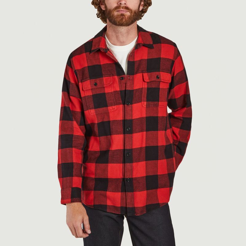 red flannel jeans