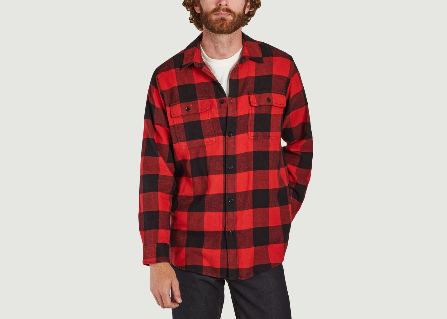 Gabriel Buffalo Shirt Red Nudie Jeans 