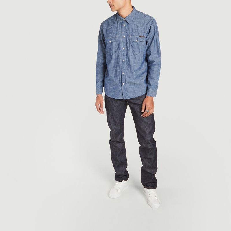 Sale Chemise George Chambray Indigo 