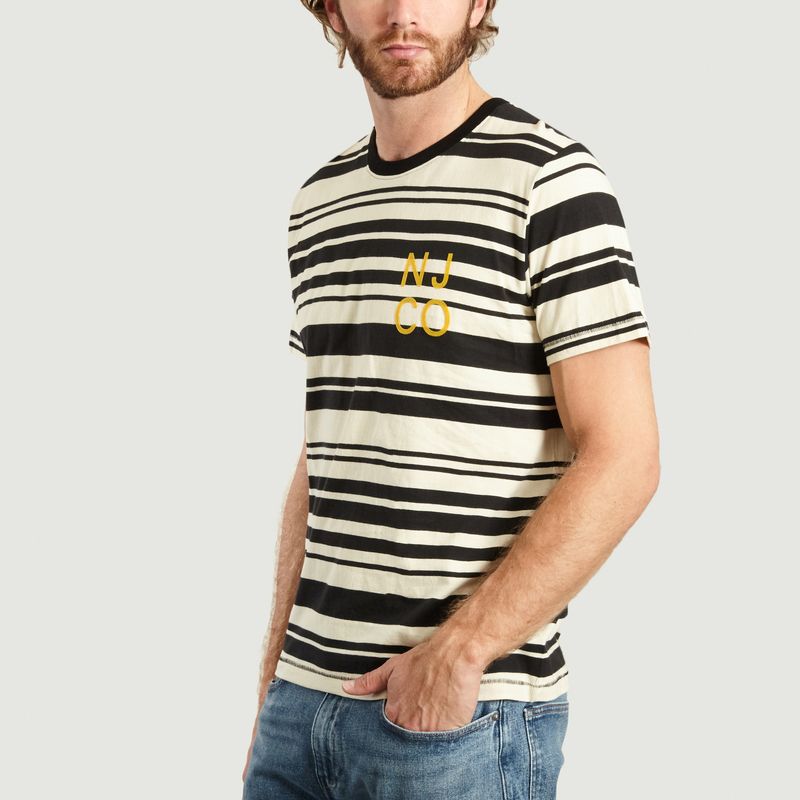 T-Shirt Rayé Roy Barcode - Nudie Jeans