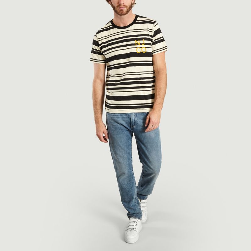 T-Shirt Rayé Roy Barcode - Nudie Jeans