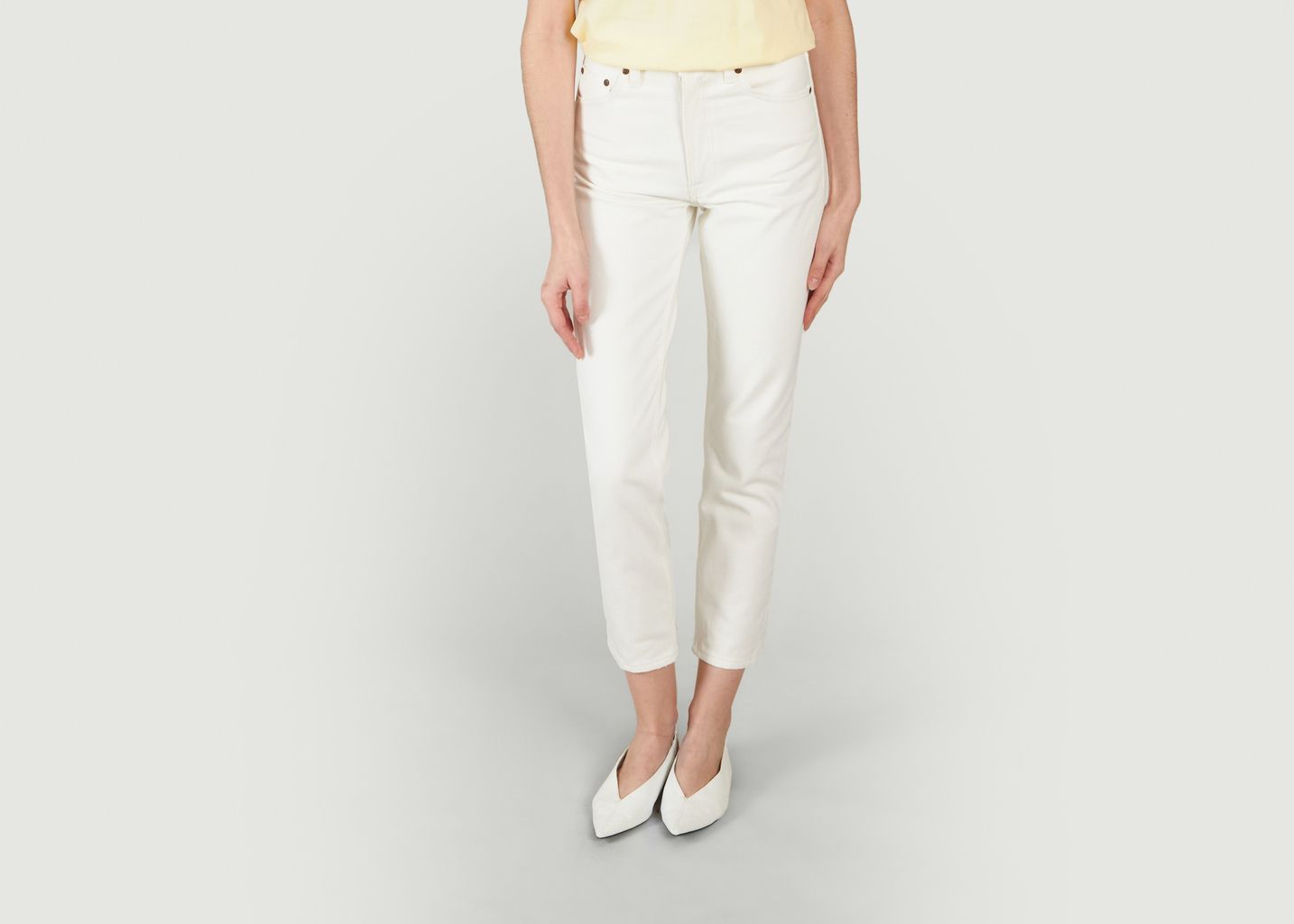 Breezy britt recycled white - Nudie Jeans