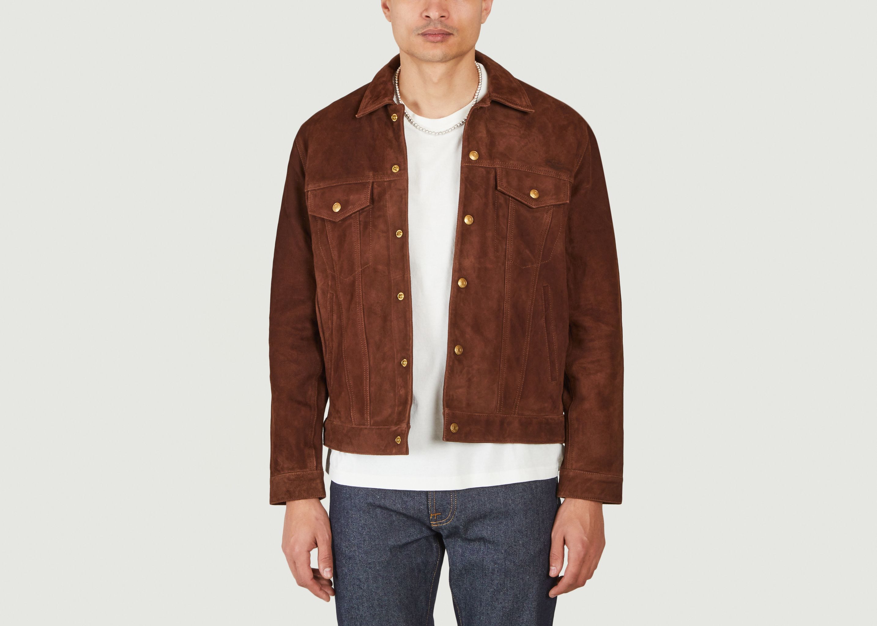 Sale Robby Nubuck Jacket Dark Brown 