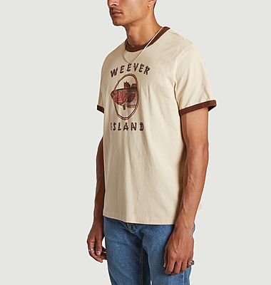 T-shirt imprimé en coton bio Roy Weever Island