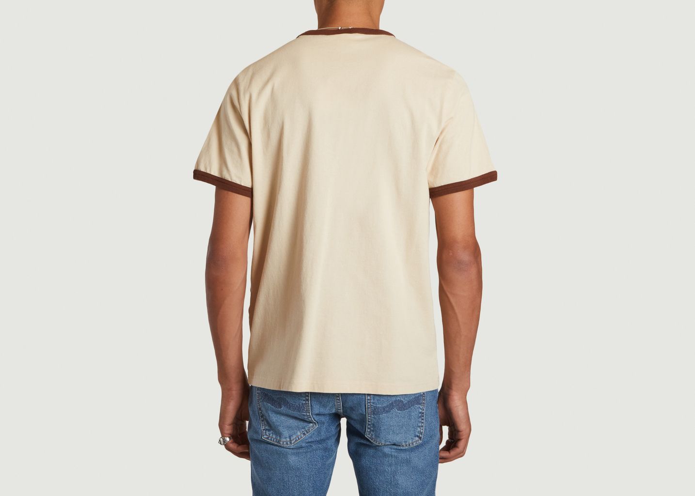 T-shirt imprimé en coton bio Roy Weever Island - Nudie Jeans