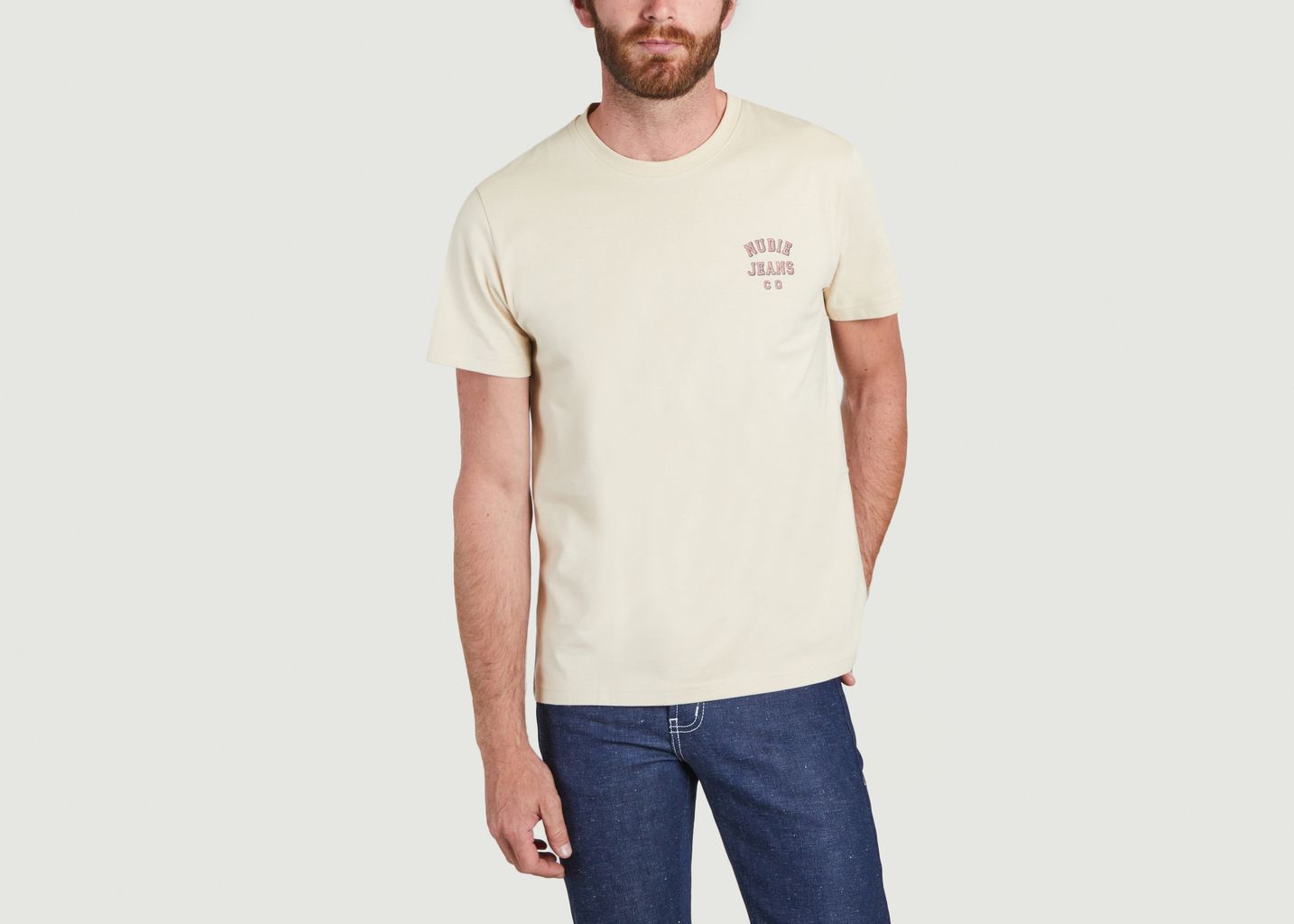 Roy Logo T-shirt in organic cotton - Nudie Jeans