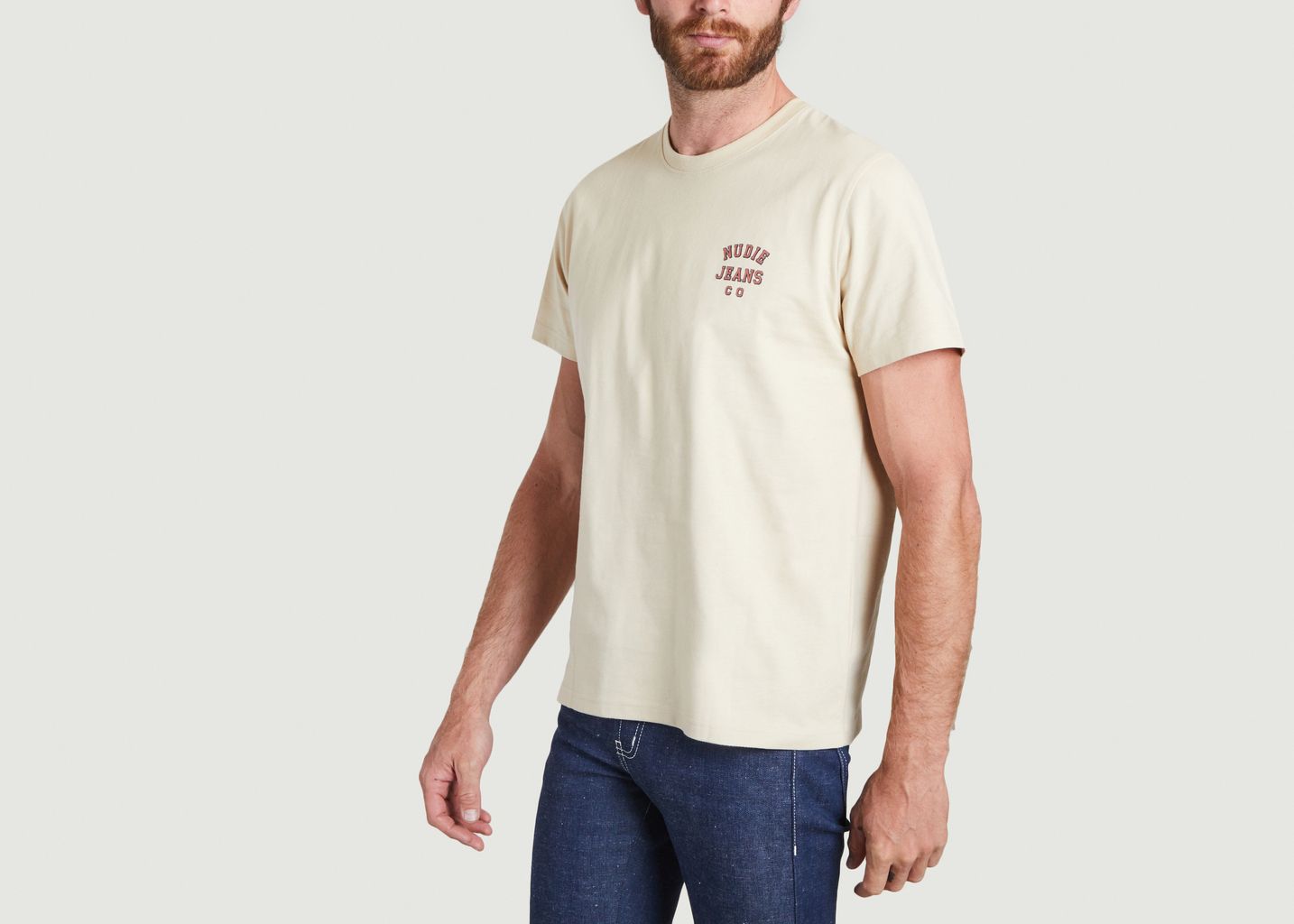 T-shirt Roy Logo en coton bio - Nudie Jeans